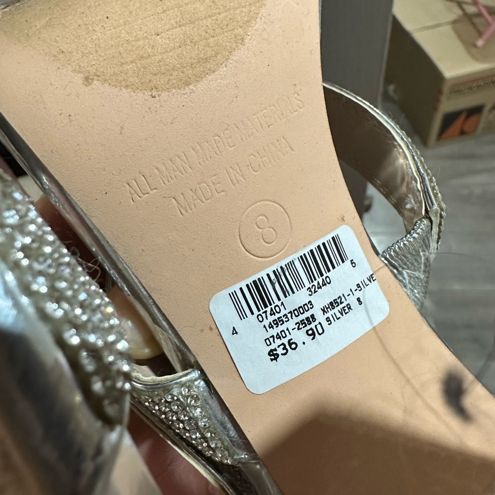 Elegant Silver Women's Shoes
